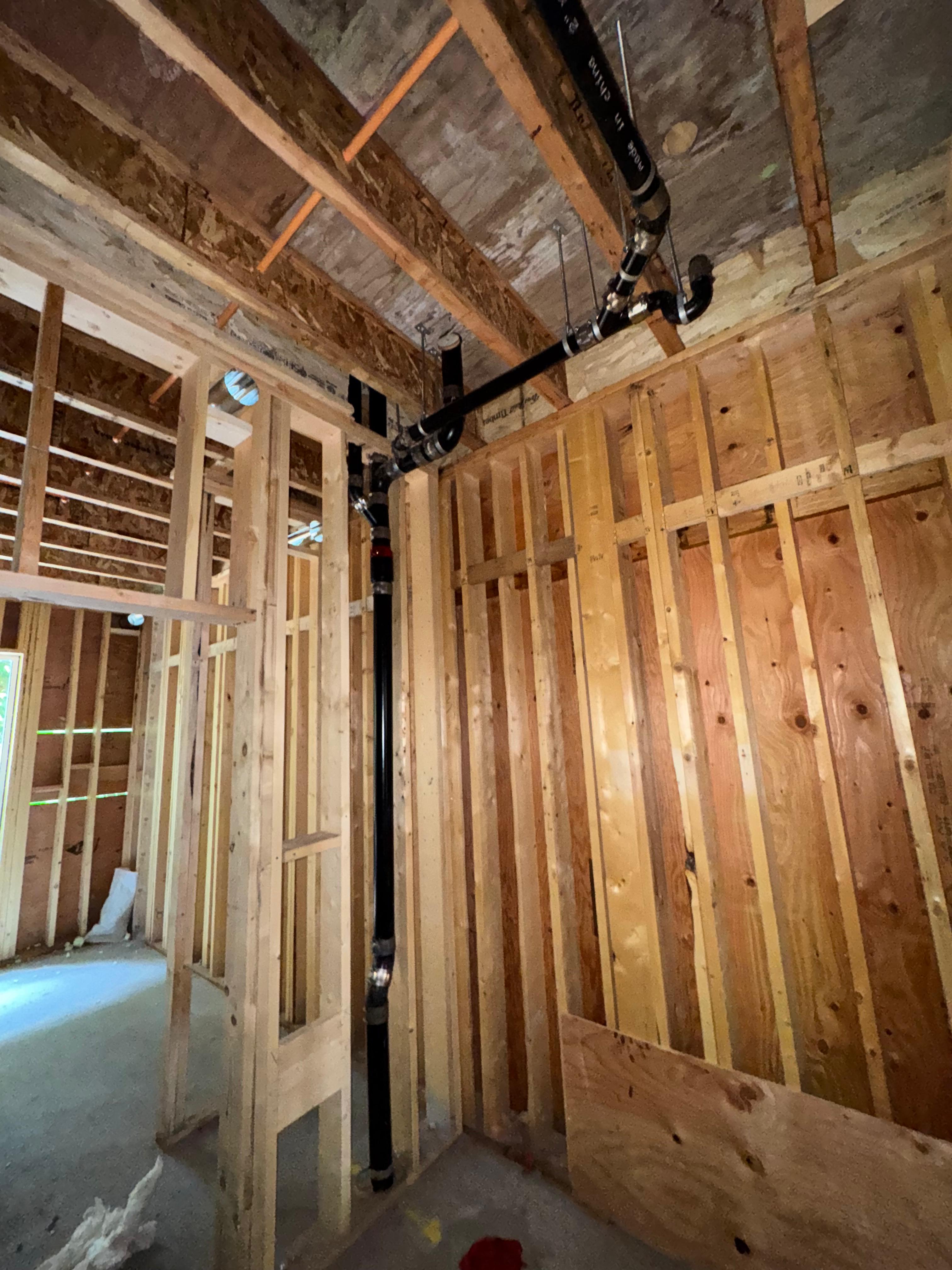 Hot water tank replacement project