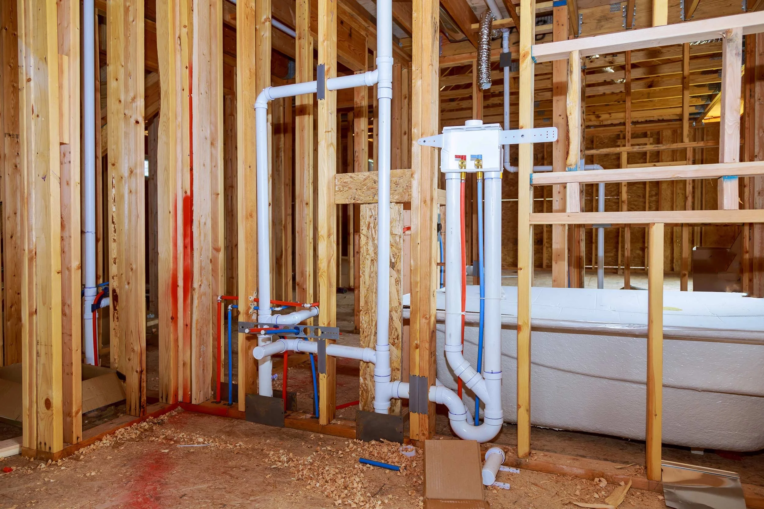 Commercial plumbing project